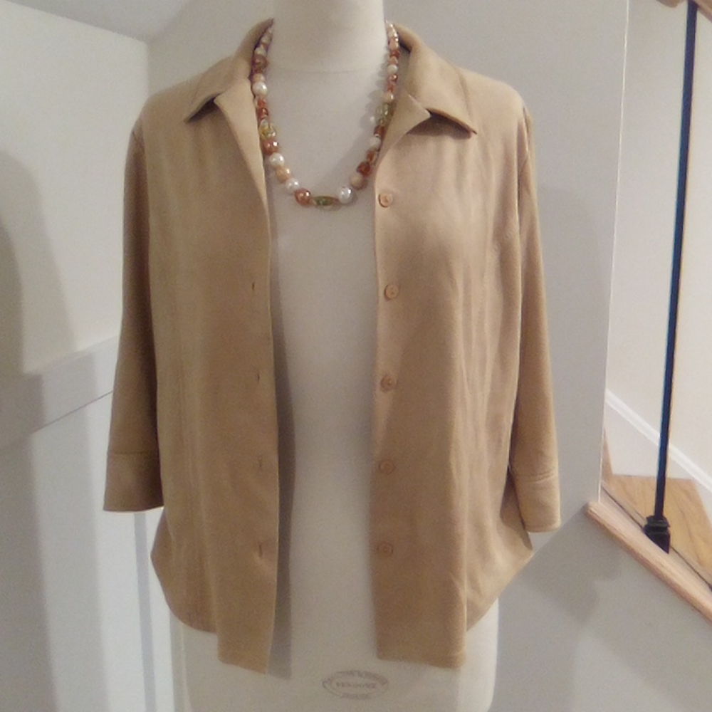 Vintage Kathy Ireland Faux Sueded Shacket